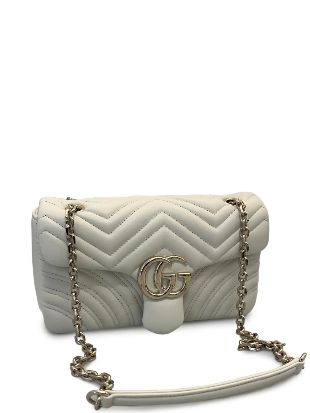 Gucci Borsa GG Marmont mini - Bianco
