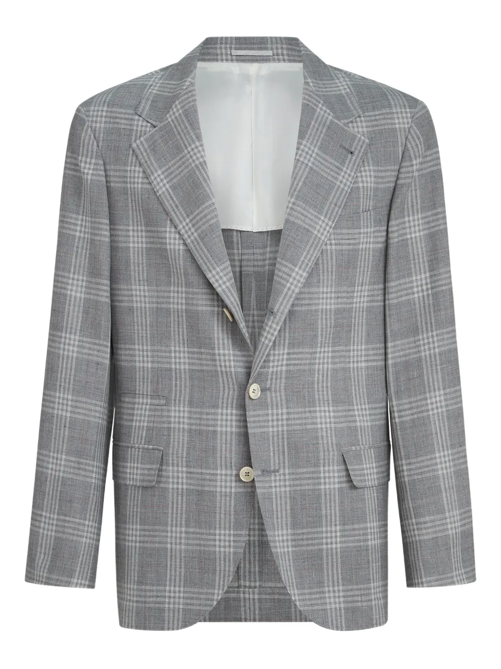 Brunello Cucinelli notched-lapel blazer - Grey