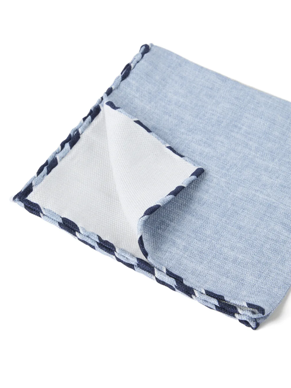 Brunello Cucinelli striped-trim silk pocket square | Image 2