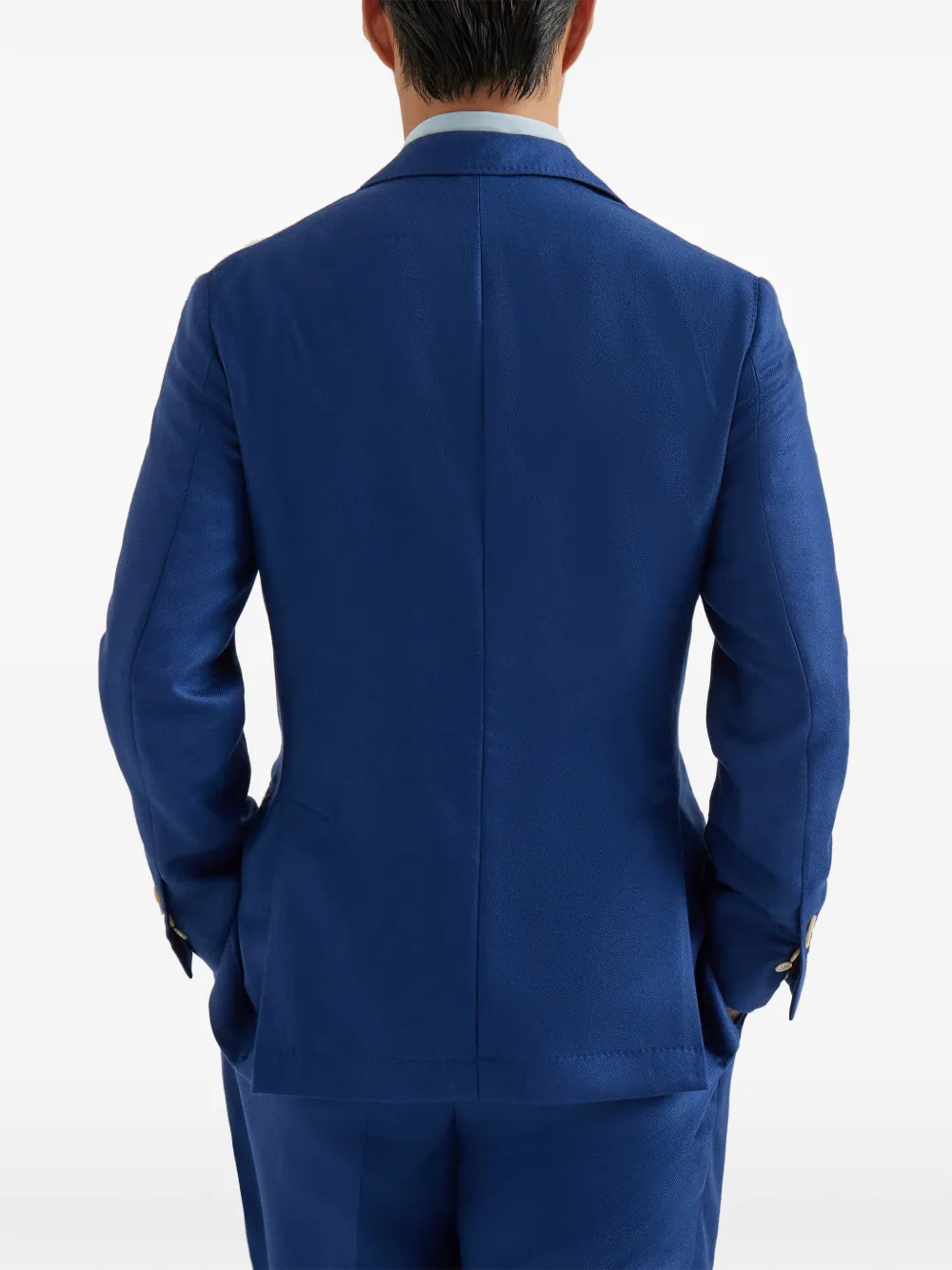 Brunello Cucinelli Blazer met puntige revers Blauw