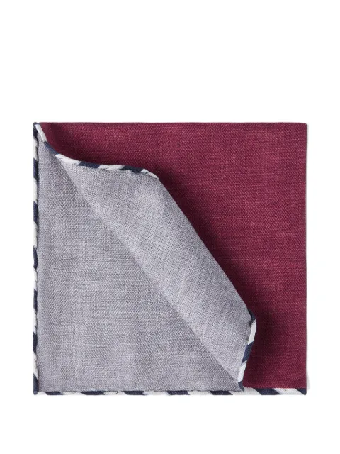 Brunello Cucinelli striped-border pocket square
