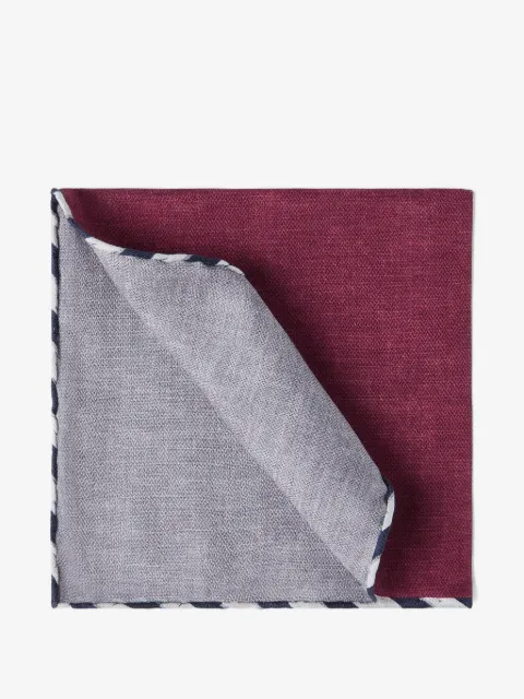 Brunello Cucinelli striped-border pocket square