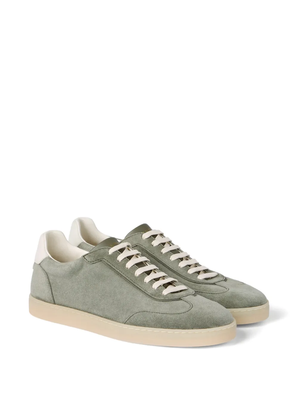 Brunello Cucinelli suede sneakers Groen