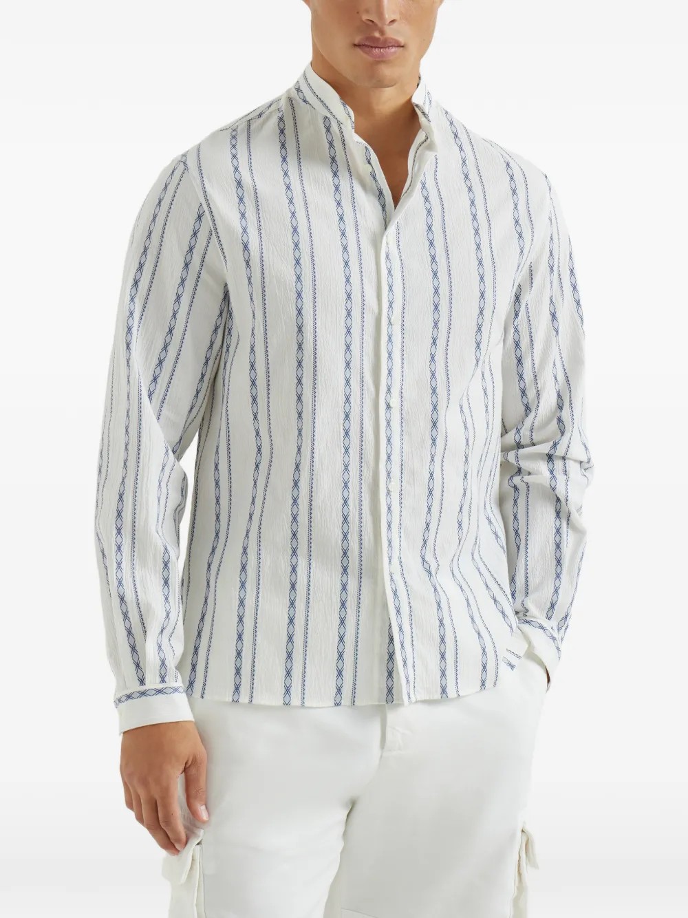 Brunello Cucinelli Overhemd met lange mouwen Wit