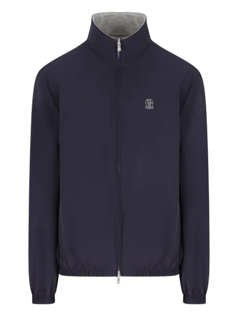 Brunello Cucinelli logo-detailed jacket