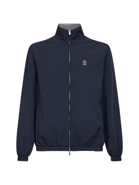 Brunello Cucinelli logo-detail jacket