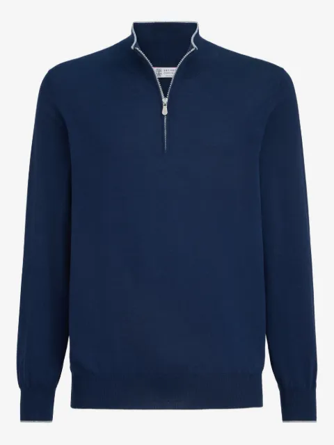 Brunello Cucinelli Pullover mit Reißverschluss