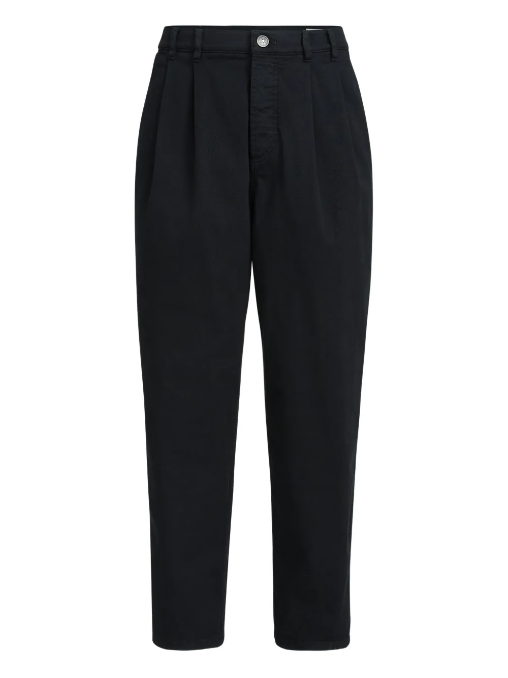 Brunello Cucinelli double-pleats five-pocket trousers | Black | Image 1