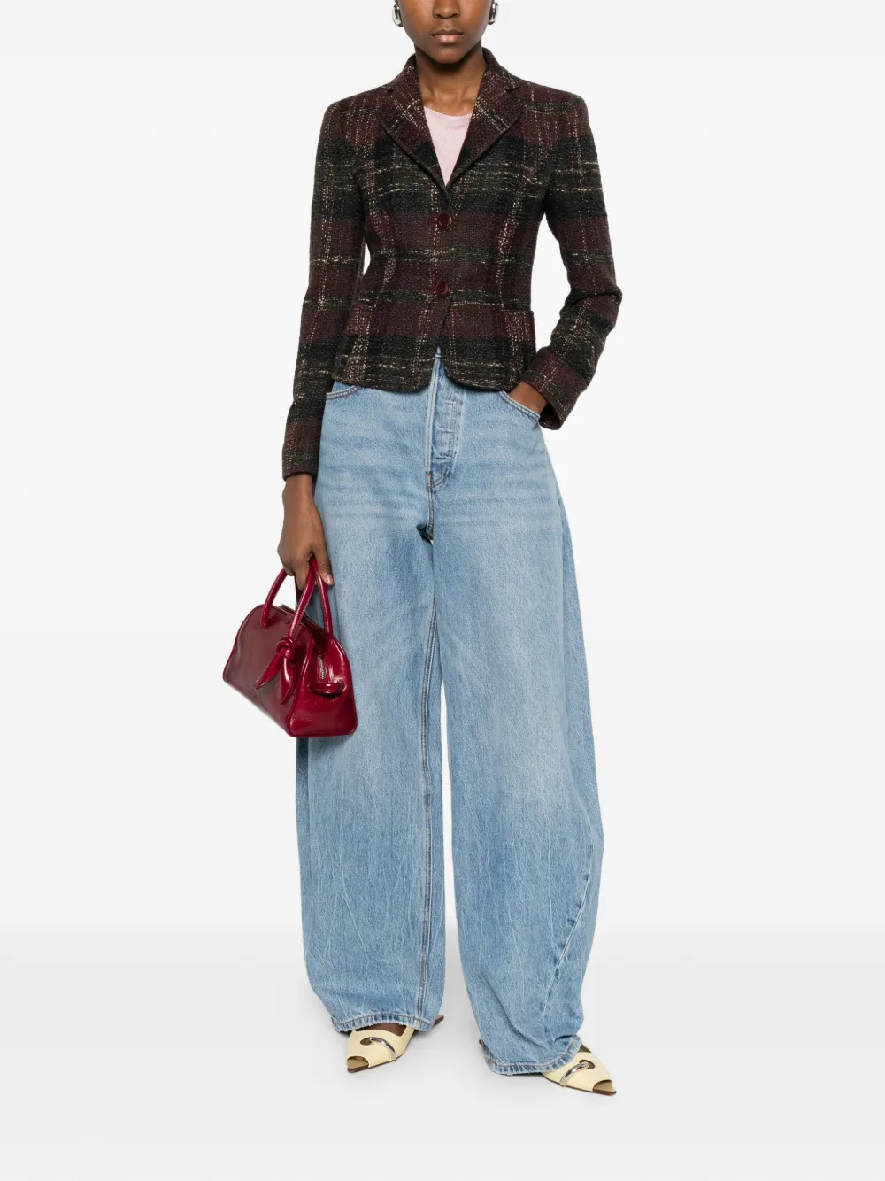 Valentino Pre-Owned tweed-design jacket | Image 2