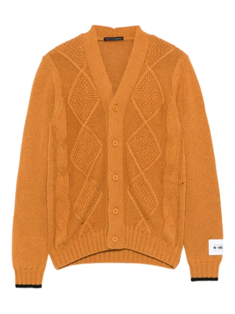 Daniele Alessandrini Kids diamond-pattern cardigan