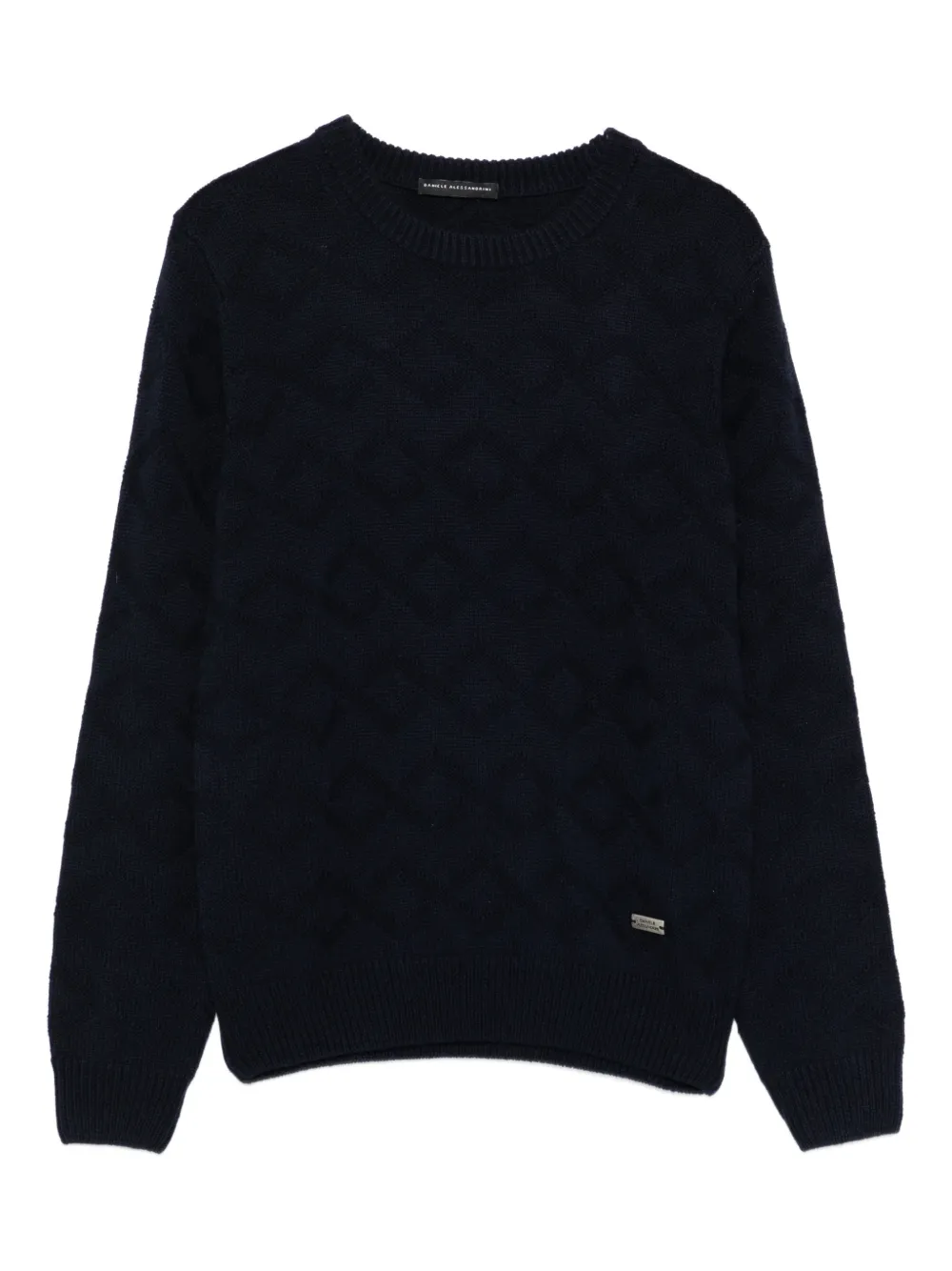 Daniele Alessandrini Kids diamond-pattern sweater - Blu