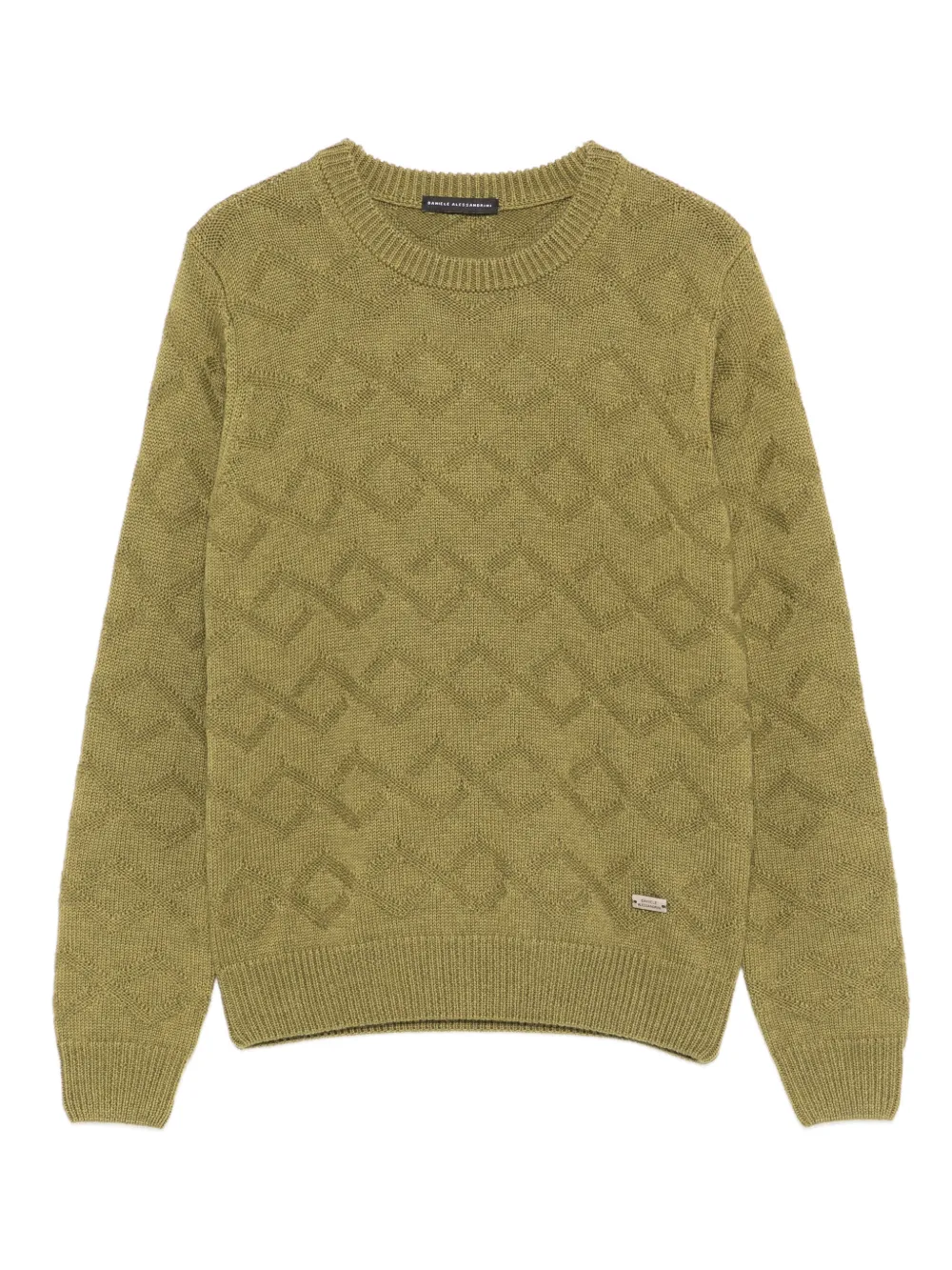 Daniele Alessandrini Kids geometric-pattern sweater - Green