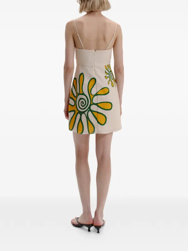 Cala de la Cruz | Lucca Mini Dress Ivory/Multi / M
