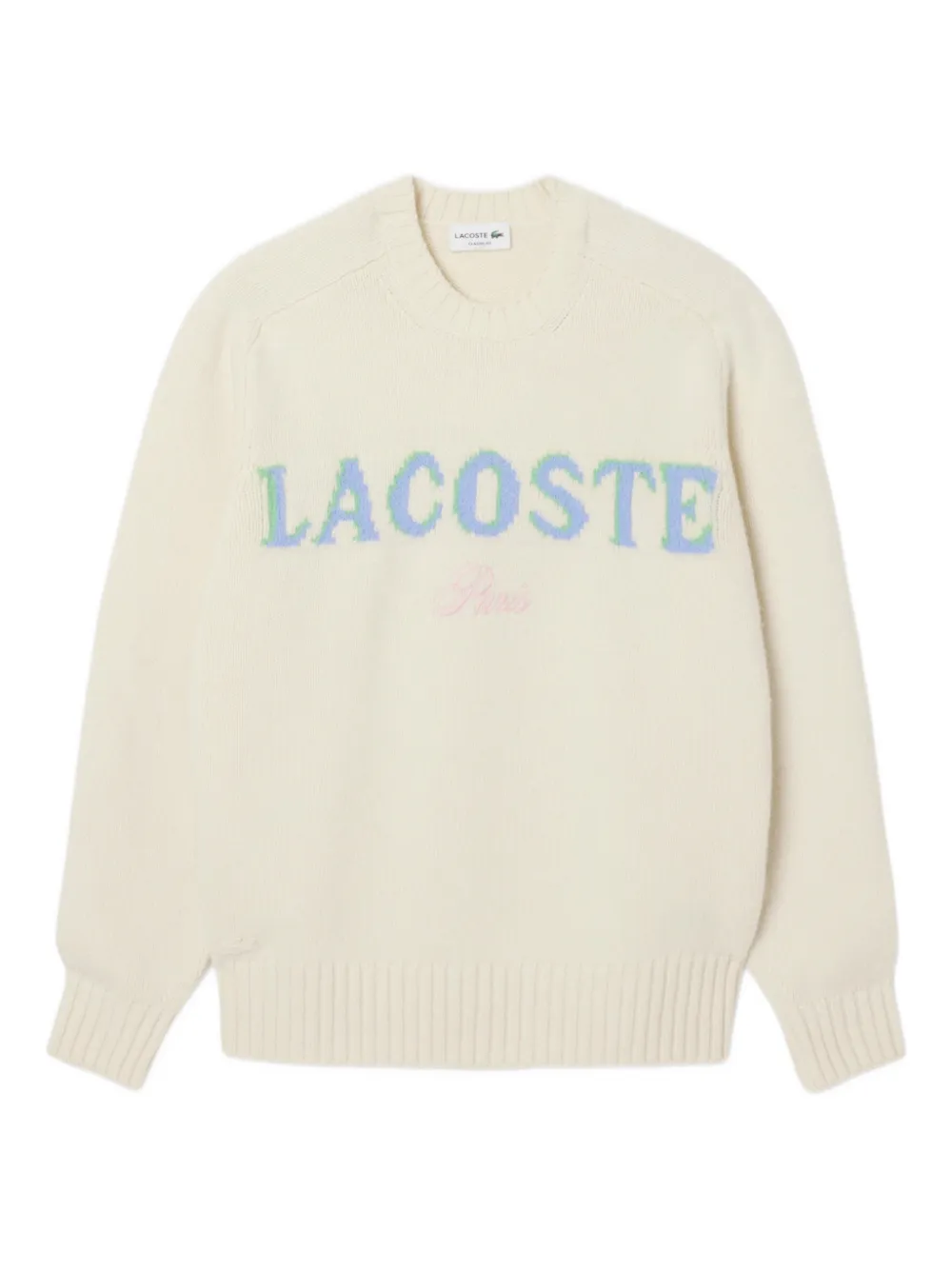 Lacoste pull à logo intarsia | tons neutres | Image 1