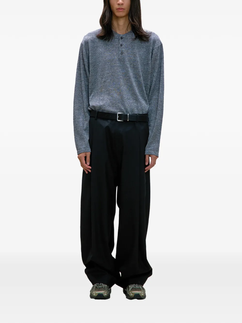 COOR Essential belt-loop trousers - Zwart