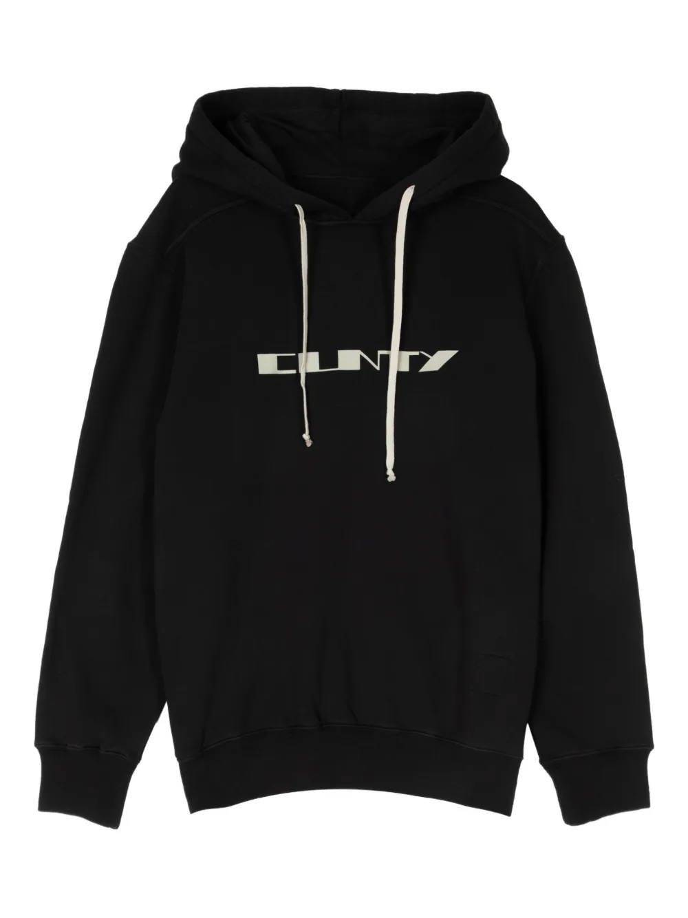 Rick Owens DRKSHDW lettering hoodie - Nero