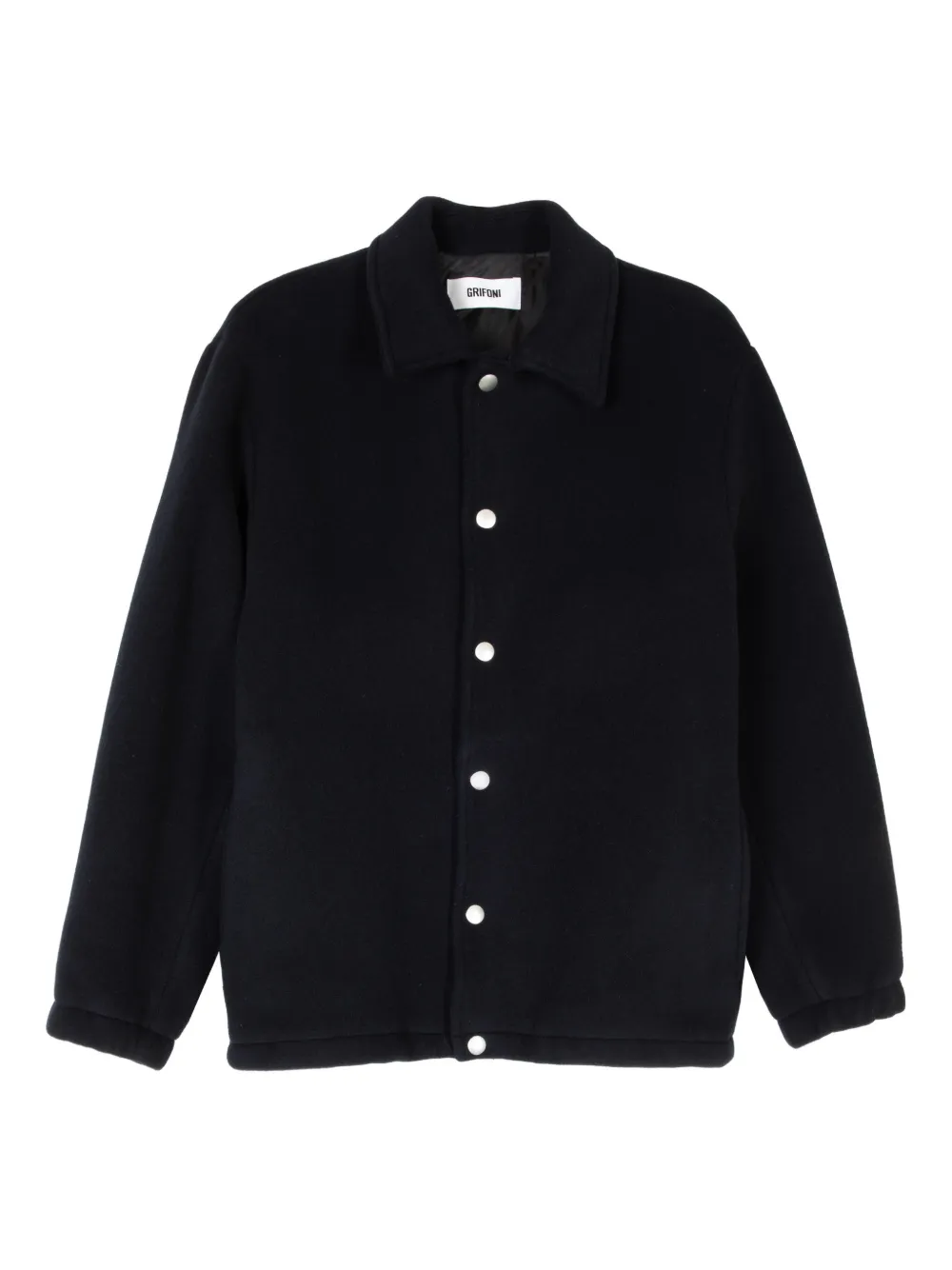 Grifoni press-stud fastening jacket | Black | Image 1