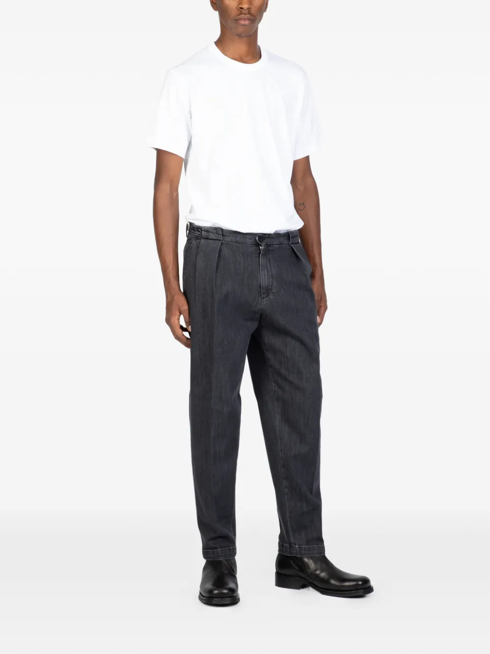 Briglia 1949 pleat-detail jeans - Grijs