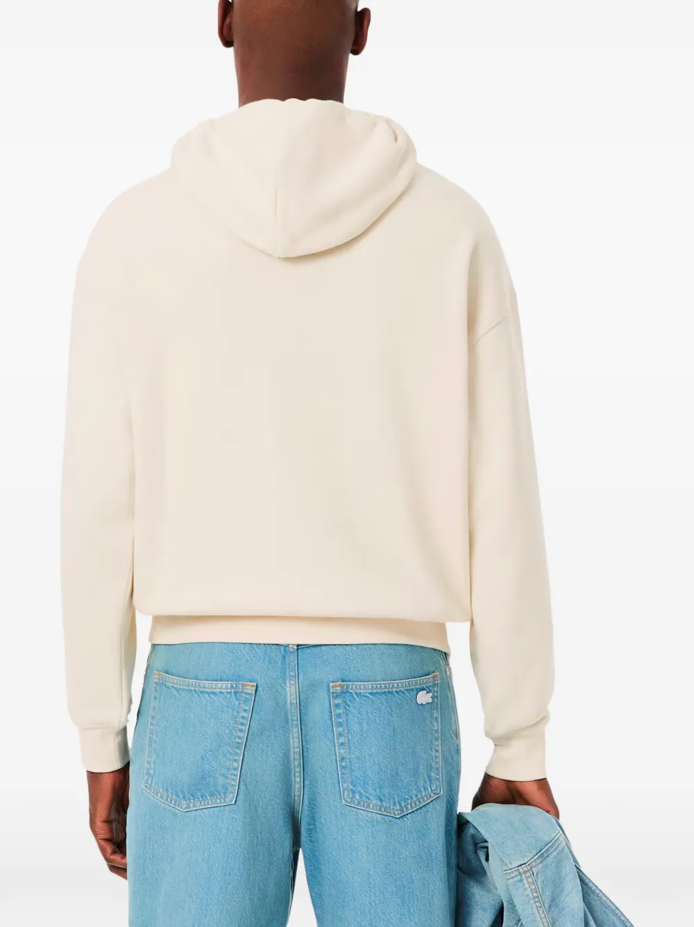  Lacoste Logo Hooded Sweatshirt - Neutrals 