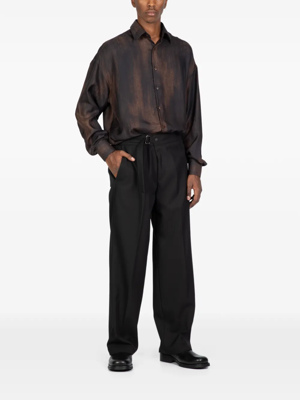 Costumein pantalones con cinturón | Pantalones anchos | Image 2