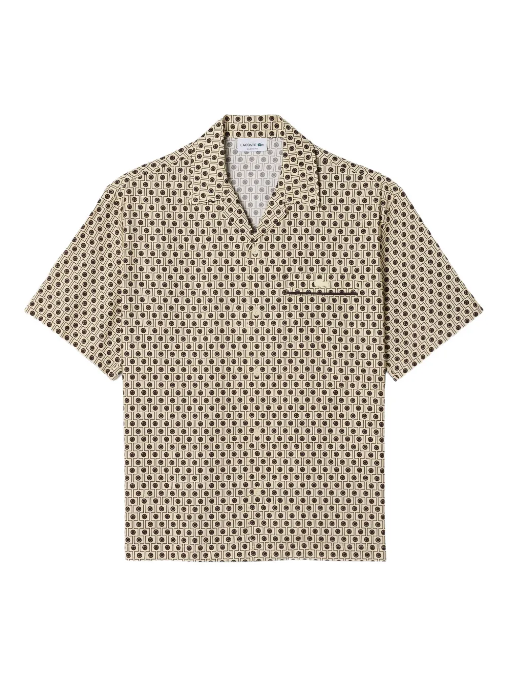 Lacoste patterned pocket shirt - Toni neutri