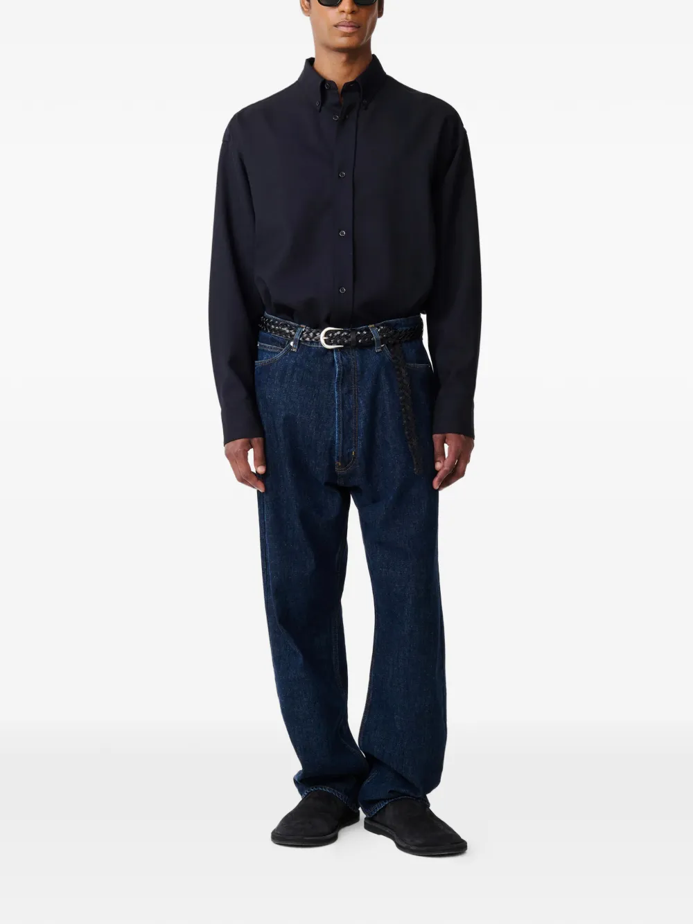 Studio Nicholson Jude buttoned shirt - Blauw