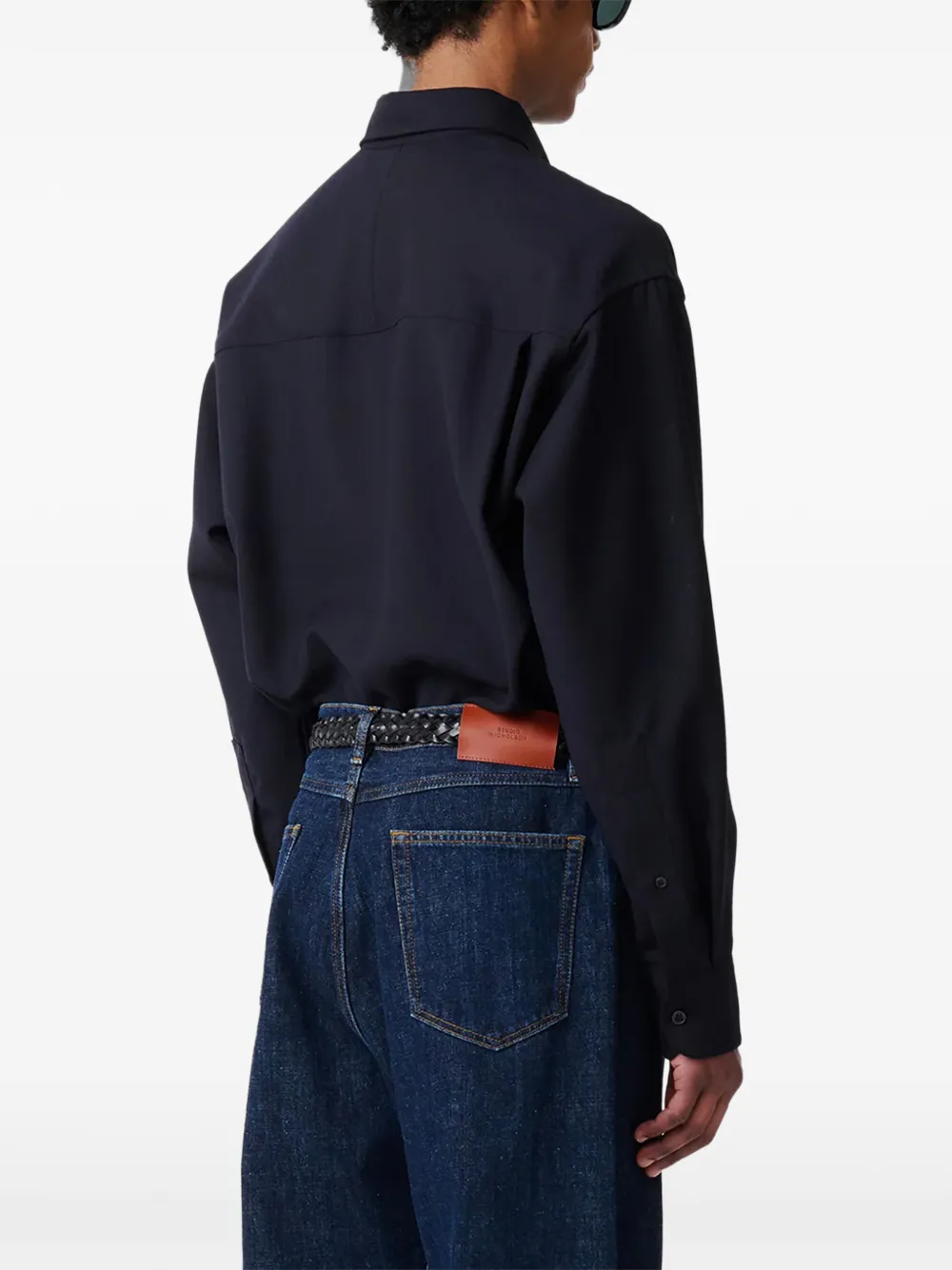 Studio Nicholson Jude ボタン シャツ | ブルー | FARFETCH JP