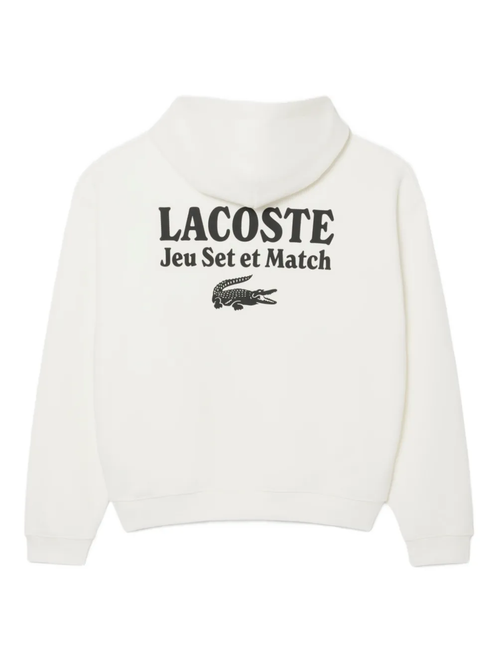 Lacoste Hoodie met logodetail Wit