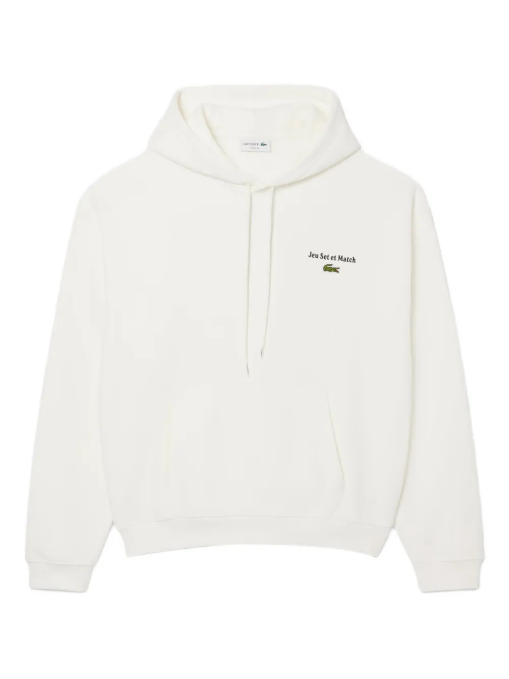 Lacoste logo-detail hoodie - Weiß
