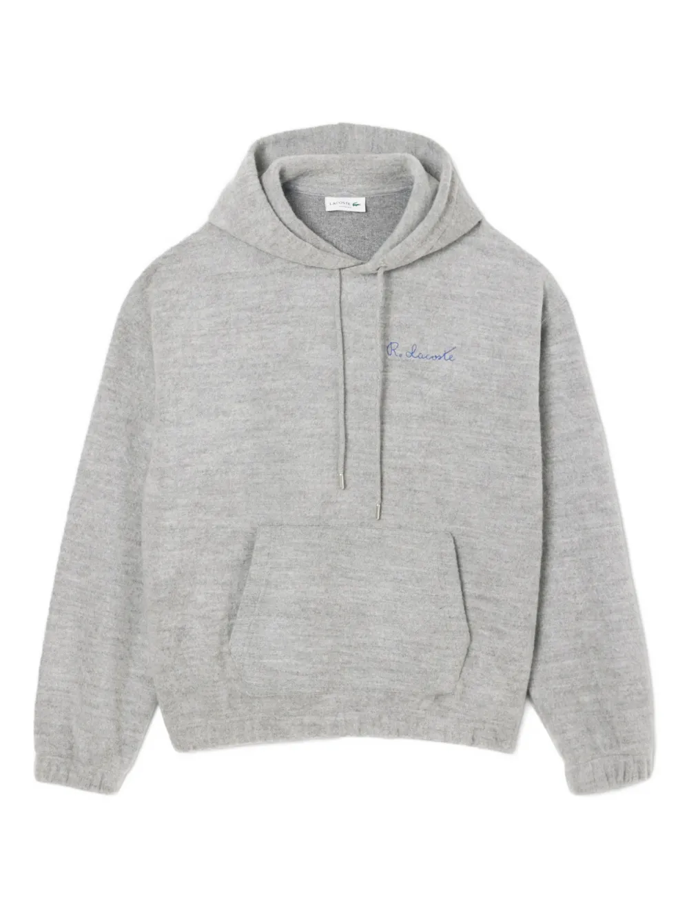 Lacoste long-sleeve pocket hoodie - Grigio