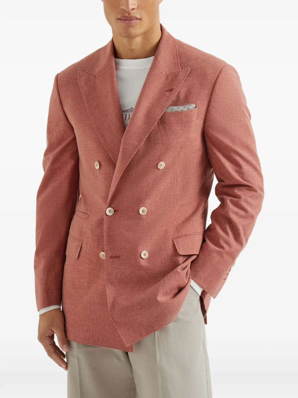 Brunello Cucinelli ダブルジャケット | オレンジ | FARFETCH JP