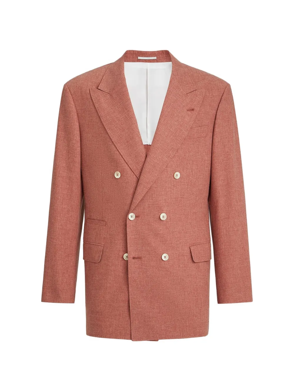Brunello Cucinelli Blazer doppiopetto - Arancione