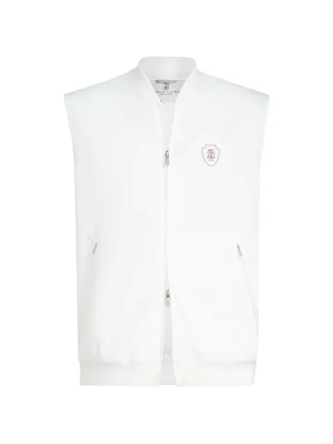 Brunello Cucinelli nylon vest with logo
