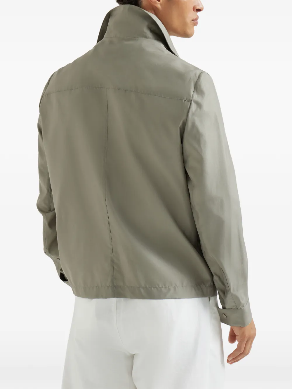Brunello Cucinelli Jack met lange mouwen Groen
