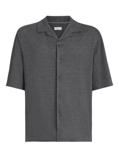 Brunello Cucinelli camp-collar short-sleeve shirt