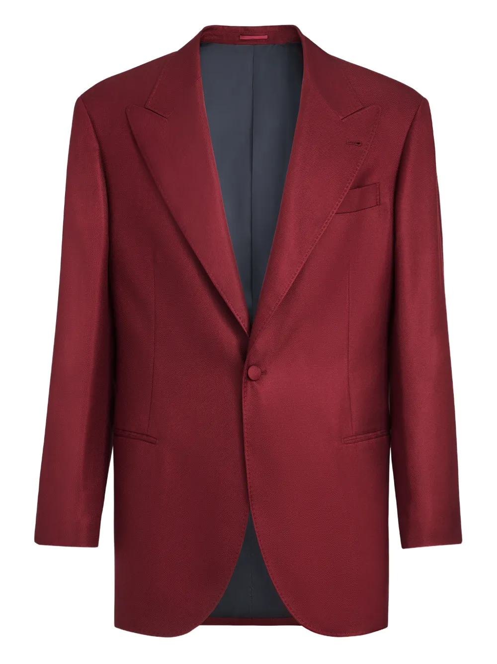 Brunello Cucinelli Blazer con revers a lancia - Rosso