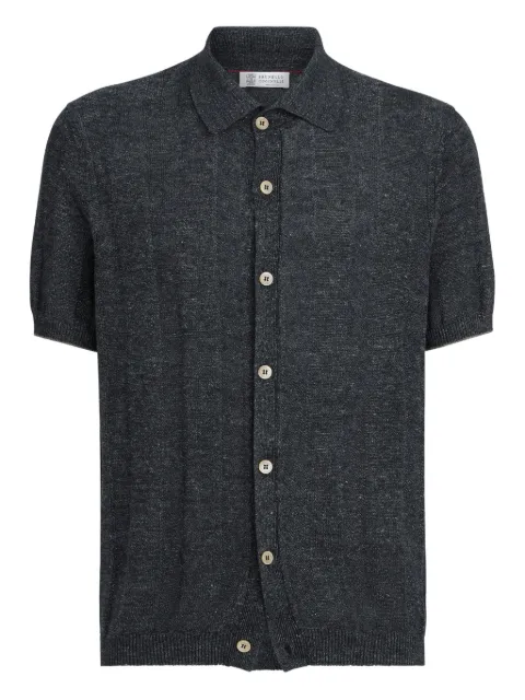 Brunello Cucinelli cardigan à manches courtes