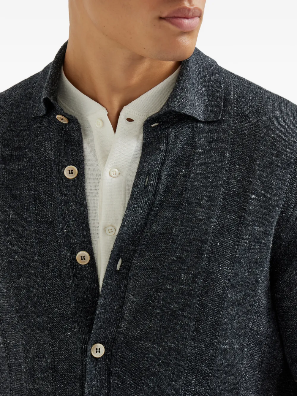 Brunello Cucinelli Vest met korte mouwen Grijs