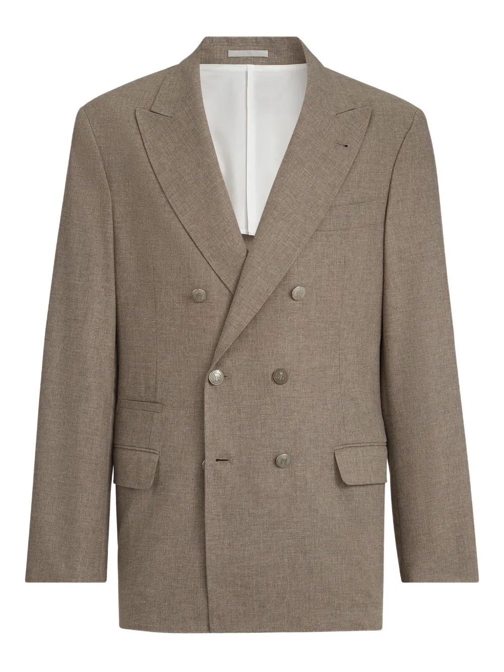 Brunello Cucinelli Blazer doppiopetto - Marrone