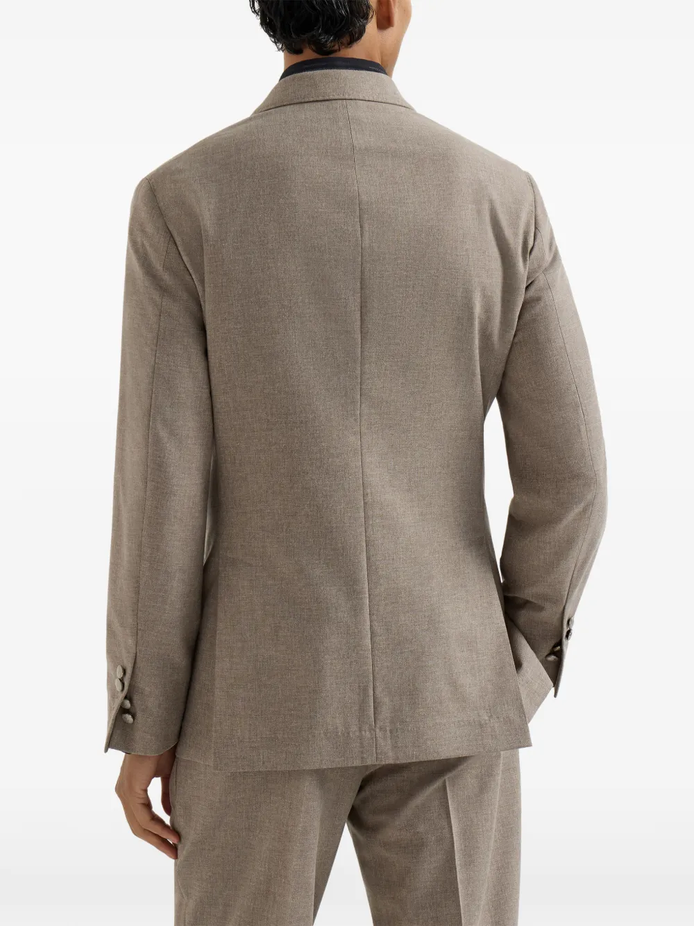 Brunello Cucinelli Blazer met dubbele rij knopen Bruin