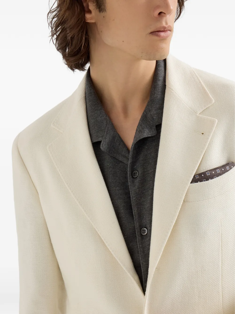 Brunello Cucinelli ジャケット Brunello Cucinelli シングルジャケット | ニュートラル | FARFETCH JP