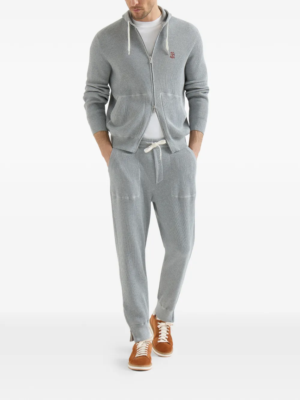 Brunello Cucinelli Suède sneakers Bruin