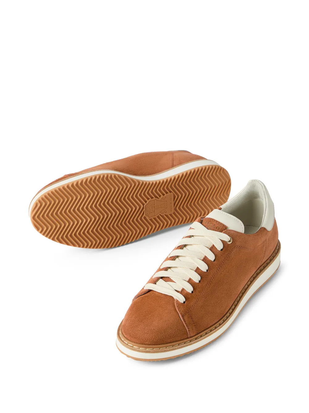 Brunello Cucinelli Suède sneakers Bruin