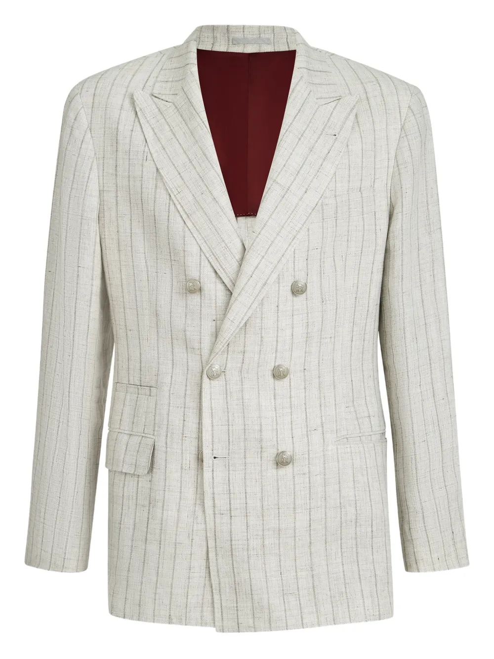 Brunello Cucinelli Blazer a righe - Toni neutri