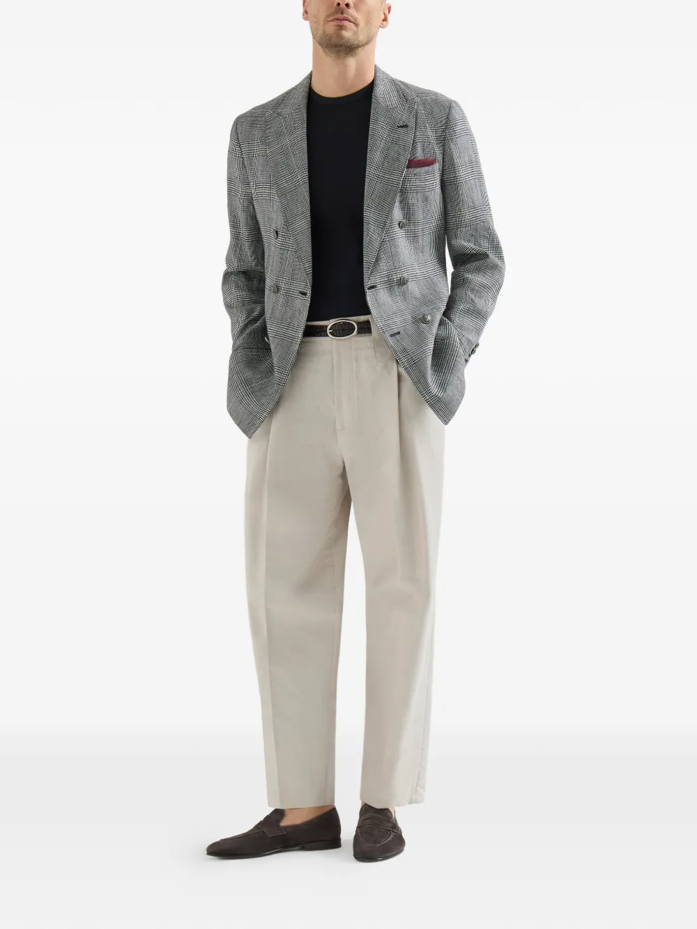 Brunello Cucinelli Suède penny loafers Bruin