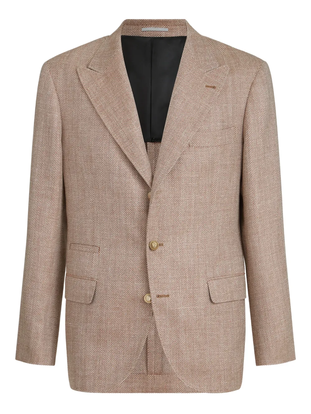 Brunello Cucinelli Blazer con revers a lancia - Toni neutri