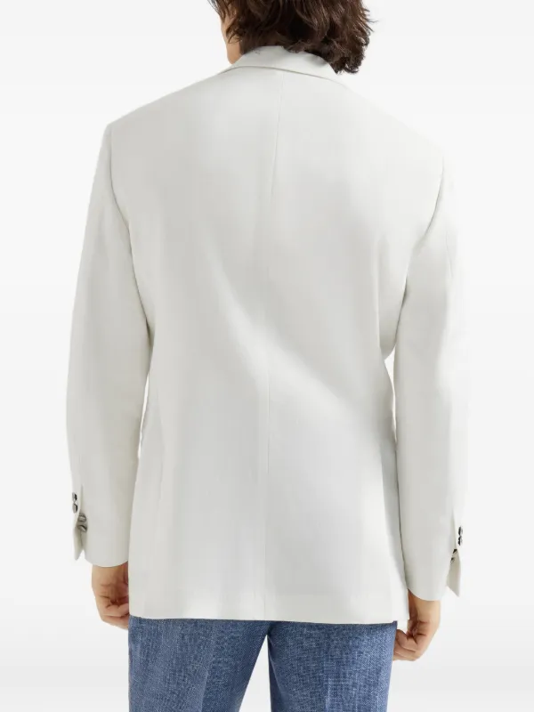 Brunello Cucinelli シングルジャケット | ホワイト | FARFETCH JP