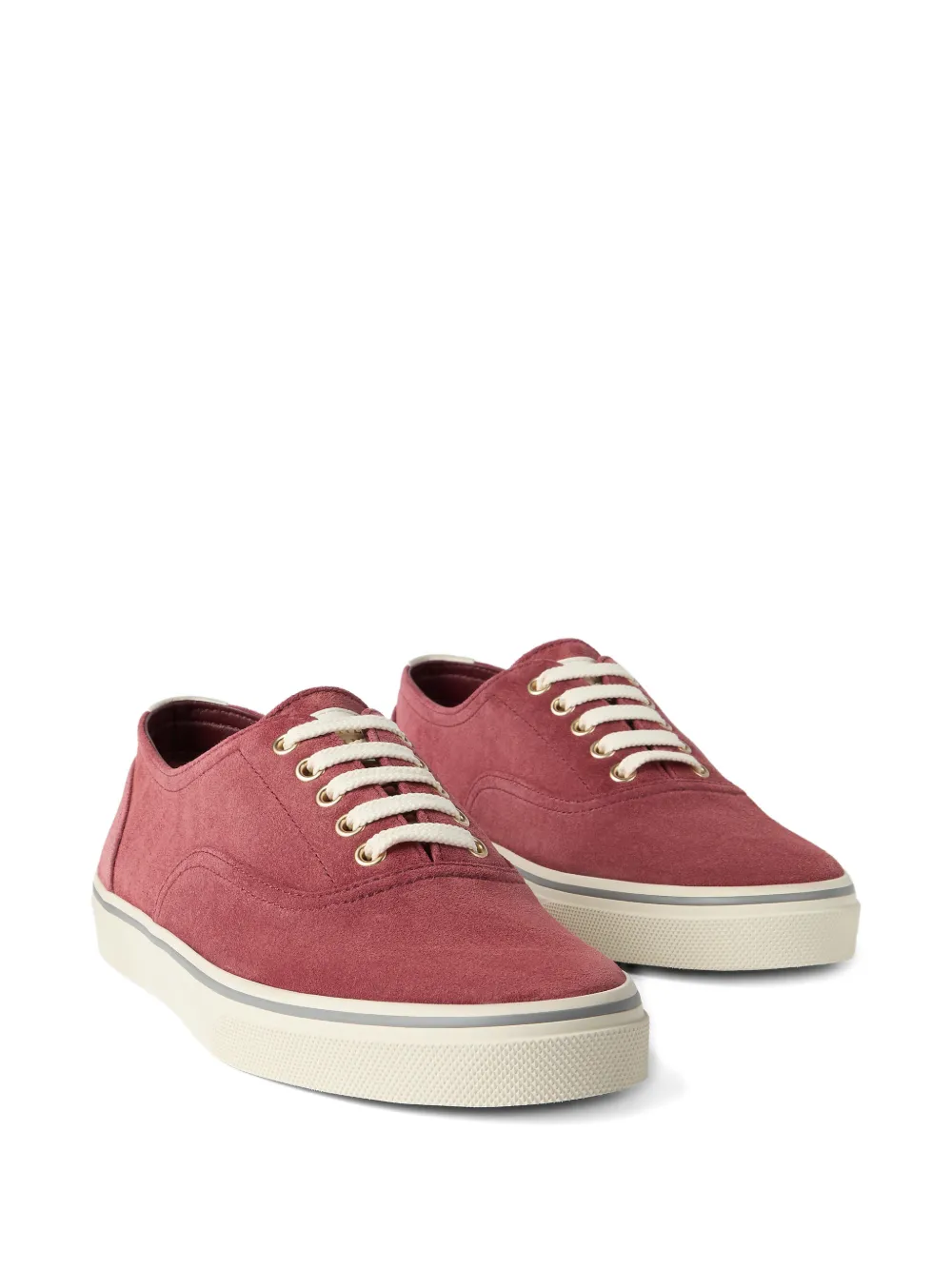 Brunello Cucinelli Omgekeerde sneakers van kalfsleer Rood