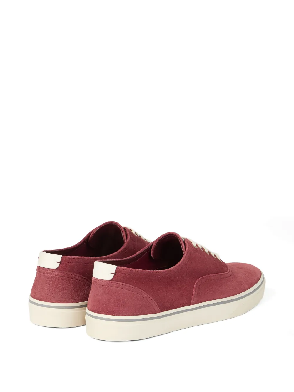 Brunello Cucinelli Omgekeerde sneakers van kalfsleer Rood
