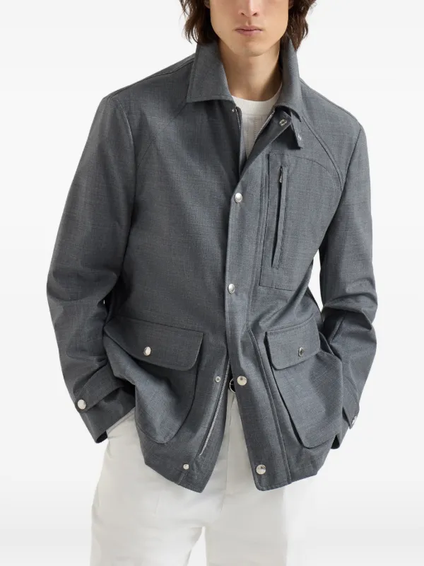 Brunello Cucinelli ウール ジャケット | グレー | FARFETCH JP